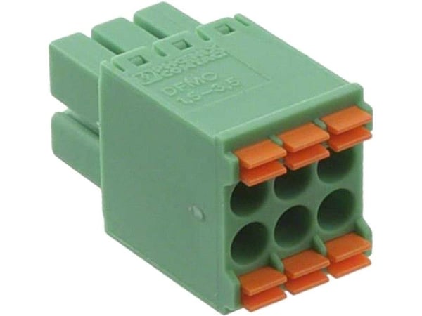 Teltonika - Strøm-konnektor - 2x3-nastainen liitin - 300 V - 8 A