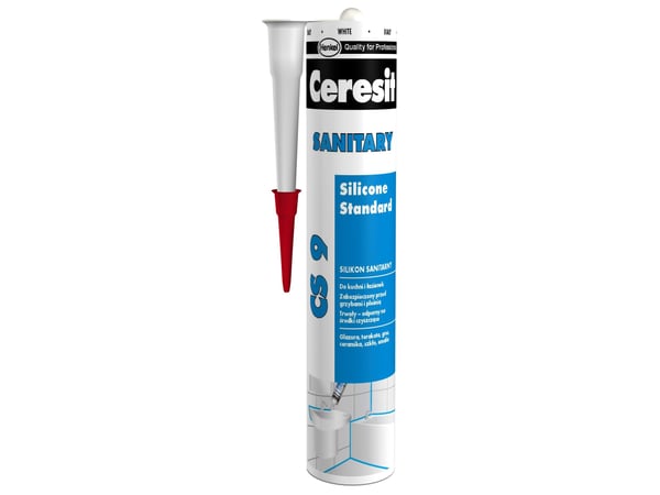 Ceresit silikon for sanitær, fargeløs CS 9, 280 ml