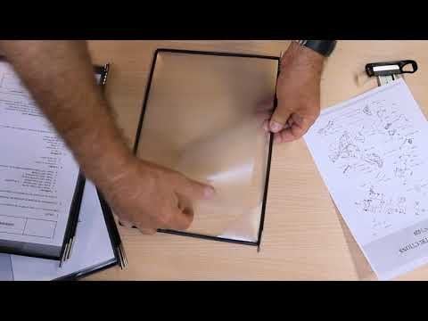 Tarifold PRO Væg Display A4 10 Lommer Sort
