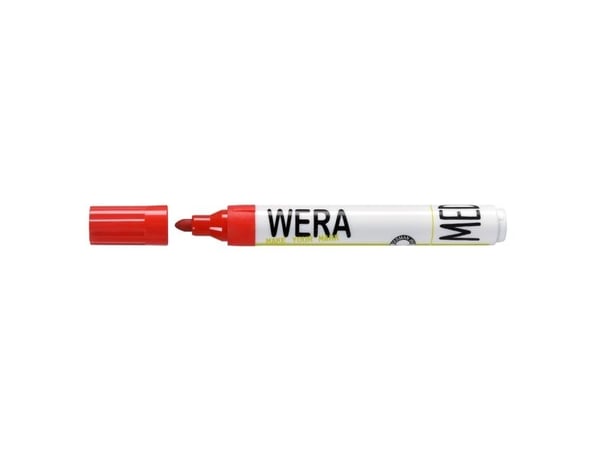 Wera whiteboardpenna 1-3 mm röd - (12 st.)