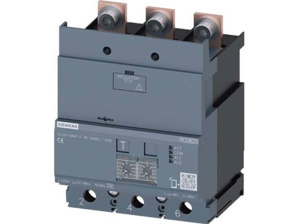 Siemens 3VA9223-0RL30 Differensstrøm-beskyttelsesapparat 1 stk (B x H x T) 105 x 115 x 86 mm