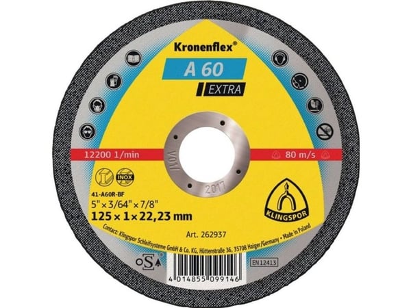 KLINGSPOR METALLSKJÆREBLAD 115mm x 1,0mm A60 Extra