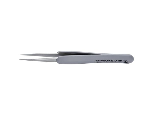 Knipex 92 21 14 ESD ESD Tarkkuuspinsetit Kärki 130 mm