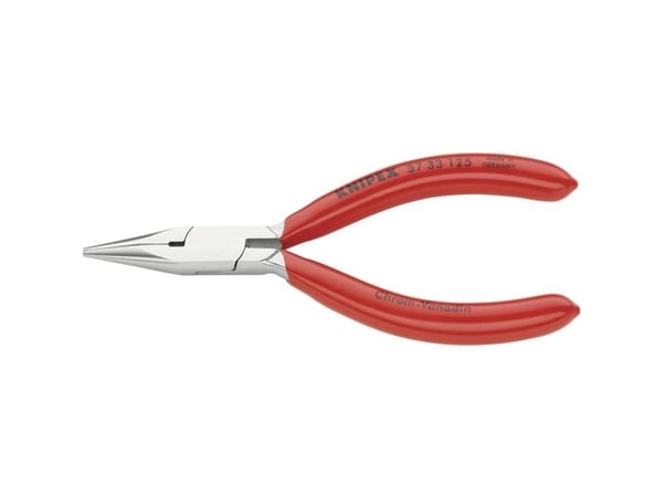 Knipex 37 33 125, Nesetang, 1,6 mm, 2,7 cm, Stål, Rød, 125 mm