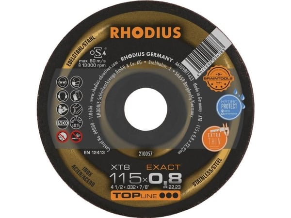 Rhodius XT8 EXACT 210057 kappeskive 50 stk