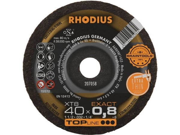 Rhodius XT8 EXACT MINI 207058 skärskiva 50 st