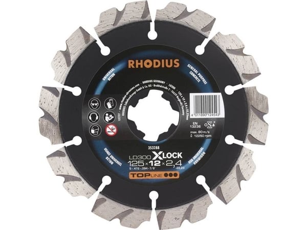 Rhodius LD300 X-LOCK 353288 diamantskiveskive 1 stk