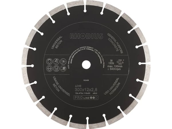Rhodius LD40 302456 diamant kappeskive 1 stk.