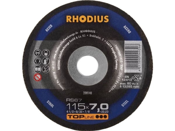 Rhodius 200140 RS67 slipeplate 25 stk