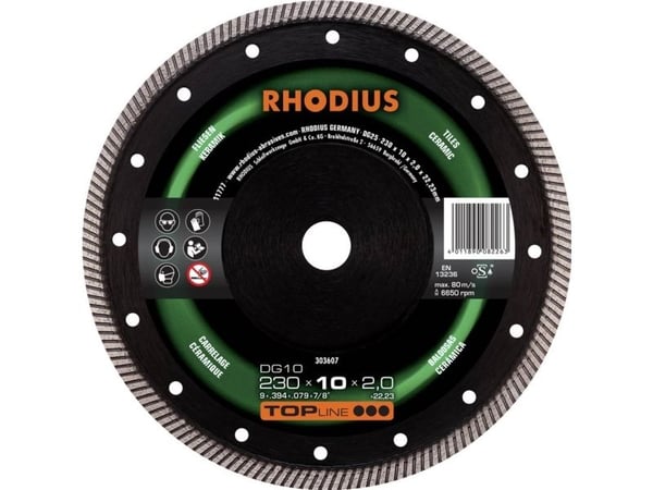 Rhodious DG10 303607 diamantskjæreskive 1 stk