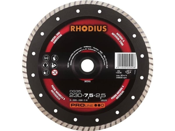 Rhodius DG35 302245 Diamantskiveskive 1 stk