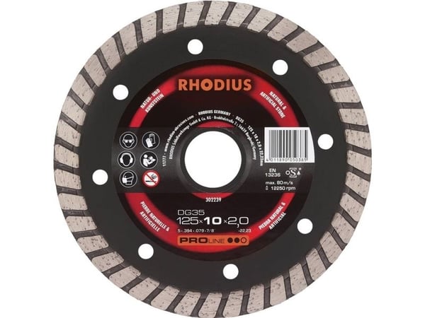 Rhodius DG35 302239 Timanttinen leikkuukiekko 1 kpl