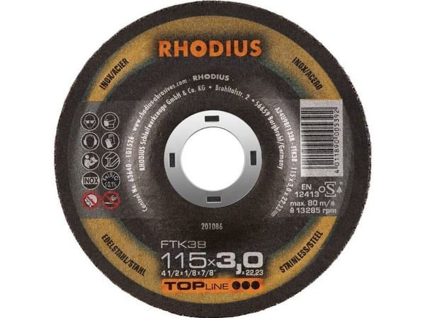 Rhodius FTK38 201086 Leikkuukiekkosarja 25 kpl