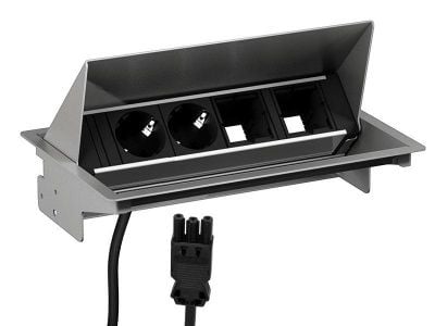 Bachmann CONEO - Pistorasia - tulo: GST18 - lähtöliittimet: 2 - 20 cm johto - metallinharmaa, RAL 9006