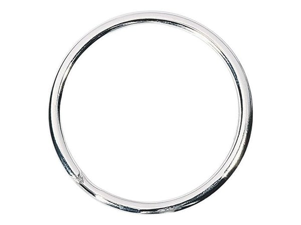 WEDO nyckelringar metall 16mm silver förpackning om 100 (2623016)