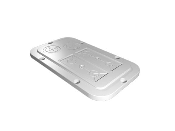 Rittal AX 2561.200, Administrasjonspanel, Plast, Lysegrå, 1 stykker