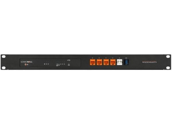 Rackmount.IT RM-SW-T14 - Monteringssett for nettverksenhet - rackmonterbar - kullsort - 1U - 19" - for SonicWall TZ80