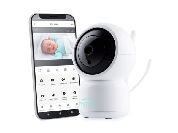 ETA MIMI - Babyovervåkingskamera - trådløs (Wi-Fi) - USB - 1 kamera(er) - hvit