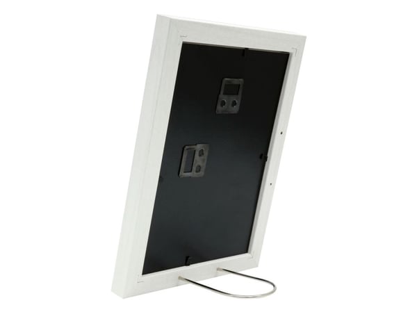 Deknudt S66KF1 P1, Enkel bilderamme, Glass, Tre, Hvit, Bord, Vegg, 20 x 20 cm, Rektangulær
