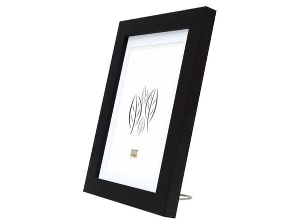 Deknudt S66KF2 P1 20x20, Enkel bilderamme, Glass, Tre, Sort, Bord, Vegg, 20 x 20 cm, Rektangulær
