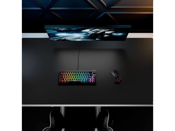 Glorious Gaming GLO-MP2-CLTH-EGL-3XL-BLK, Sort, Monokromatisk, Stoff, Gummi, Antiskliunderlag, Musematte til gaming