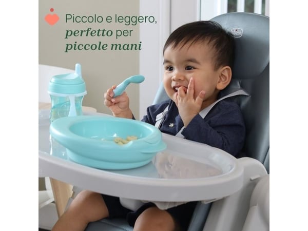Chicco 00016100150000, Pikkulasten lusikka, Ruusu, Poika/tyttö, 0,8 vuosi/vuosia, 215 mm, 100 mm