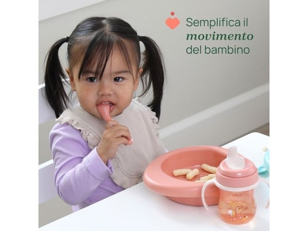 Chicco 00016100150000, Pikkulasten lusikka, Ruusu, Poika/tyttö, 0,8 vuosi/vuosia, 215 mm, 100 mm