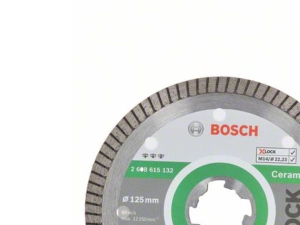 Bosch Best for Ceramic Extraclean - Diamantskjæreplate - for keramisk - 125 mm - X-LOCK
