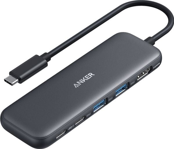 Anker 332, USB Type-C, HDMI, USB 3.2 Gen 1 (3.1 Gen 1) Type-A, USB 3.2 Gen 1 (3.1 Gen 1) Type-C, 5000 Mbit/s, 30 Hz, 3840 x 2160, 3840 x 2160 pikseliä