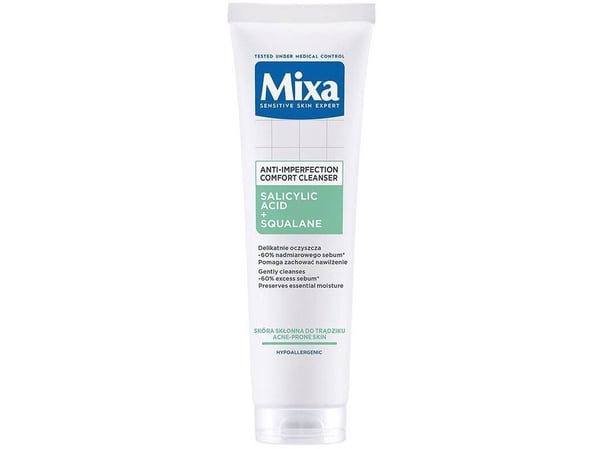 MIXA_Lab Pore Perfect ansiktsrensende gel mot ufullkommenheter salisylsyre og squalane 150ml