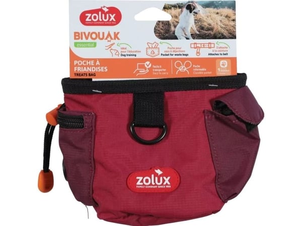 Zolux godbitholder/pose til hund BIVOUAK rød