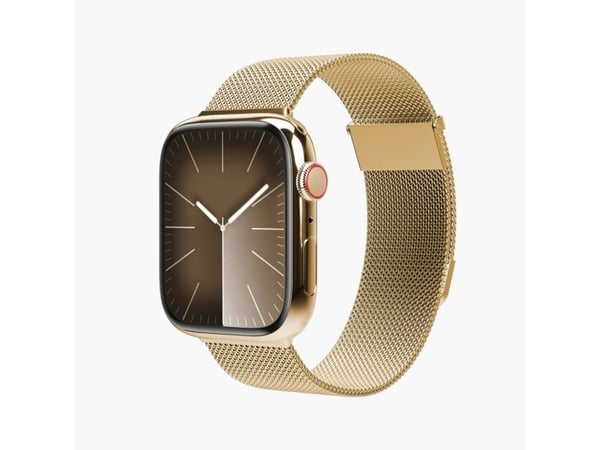 Vonmählen Milanese Loop 2 - Sløyfe for smart armbåndsur - 40/41/42 mm - gull - for Apple Watch Hermès Series 9, SE 3, Series 10, Series 11, Series ...