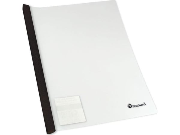 Tetis PP-omslag A4 50K svart list (12 stk)