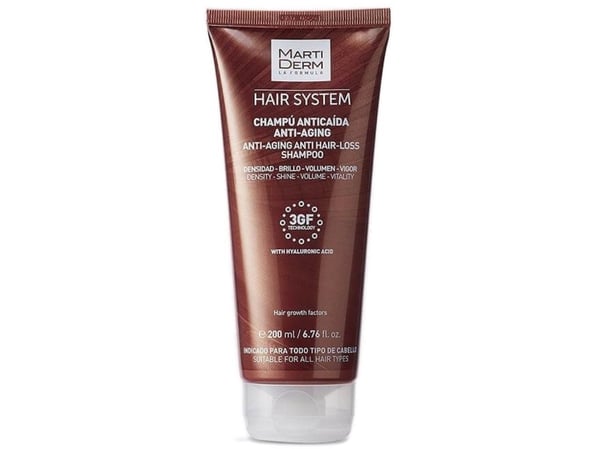 Martiderm Hair System 3GF Anti-Aging Anti Hårtap Shampoo 200 ml