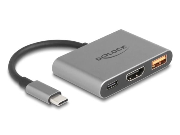 Delock - Dockningsstation - USB-C / Thunderbolt 3 / Thunderbolt 4 - HDMI