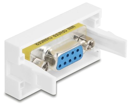 Delock Easy 45 -moduuli Sub-D 9 pistorasiasta pistorasiaan 22,5 x 45 mm