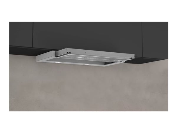 Neff N 50 D46ED52X1 - Panser - teleskopisk - Nisje - bredde: 52.4 cm - dybde: 29 cm - ekstraksjon og resirkulasjon (-) - sølvmetallfarge