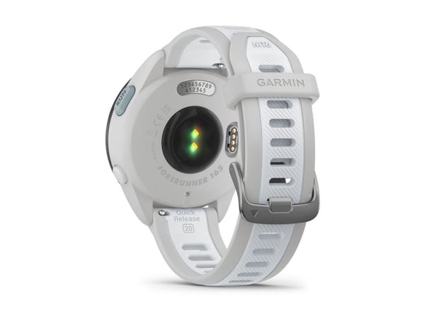 Garmin Forerunner 165 - Disgrå - sportsur med bånd - silikon - hvitstein - håndleddstørrelse: 126-203 mm - display 1.2" - 4 GB - Bluetooth, ANT+ - ...