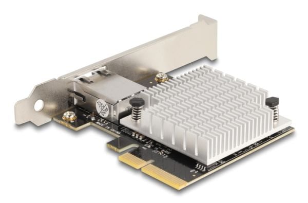 Delock - Nettverksadapter - PCIe 3.0 x4 lav profil - 100M/1G/2.5G/5G/10 Gigabit Ethernet x 1