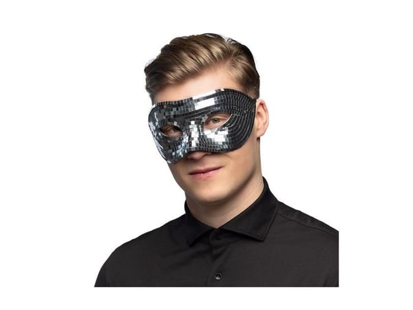 Discoögonmask, silver