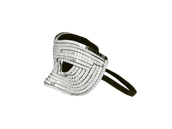 Discoögonmask, silver