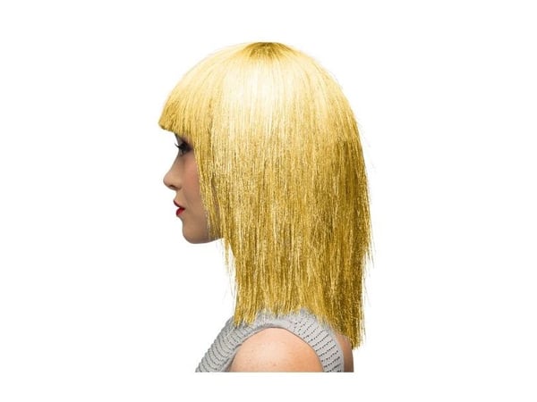 Guldfärgad peruk Crazy Gold