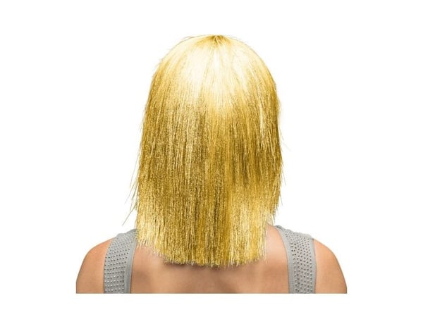 Guldfärgad peruk Crazy Gold