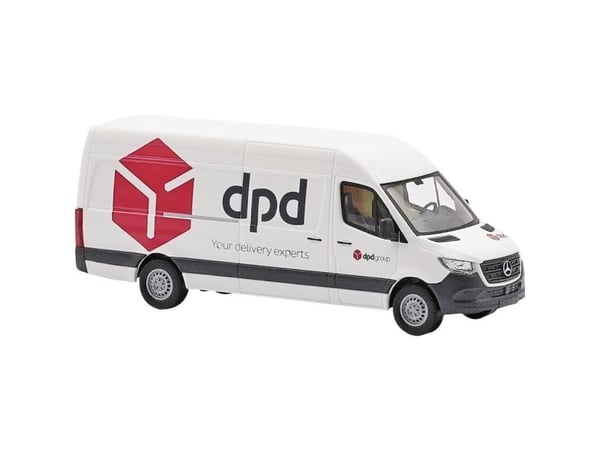 Busch 52634 H0 personbil Mercedes-Benz Sprinter lang akselavstand, DPD