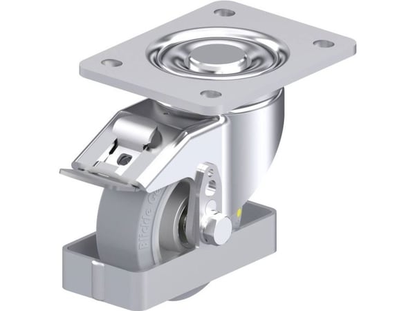 Blickle 938586 LH-ALEV 100K-3-FI-SG-AS-FS styrehjul i stål; hjuldiameter 100 mm; bæreevne (maks.) 200 kg; 1 stk