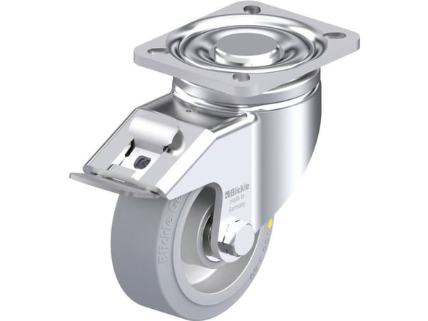 Blickle styrehjul i stål 918020 LH-ALEV 100K-1-FI-SG-AS, hjul Ø 100 mm, 200 kg, 1 stk
