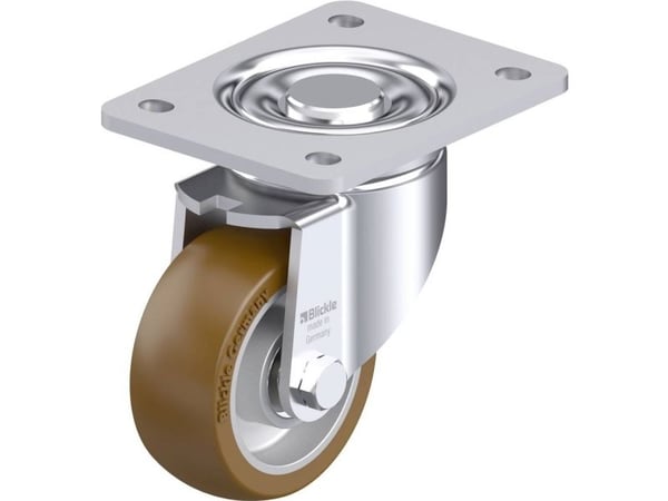 Blickle 917966 LH-ALB 101K-3 styrehjul i stål - hjuldiameter 100 mm - bæreevne (maks.) 400 kg - 1 stk