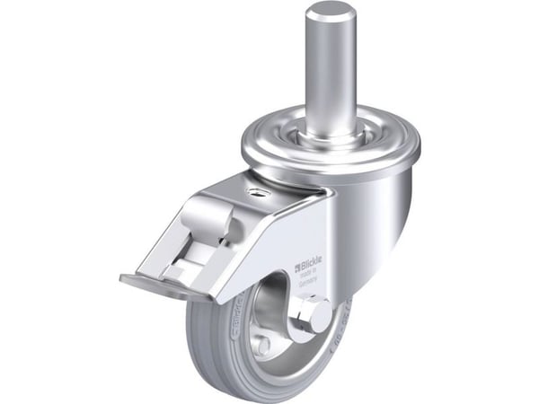 Blickle 632067 LEZ-VE 80R-FI-SG styrehjul i stål, hjuldiameter 80 mm, bæreevne (maks.) 50 kg, 1 stk