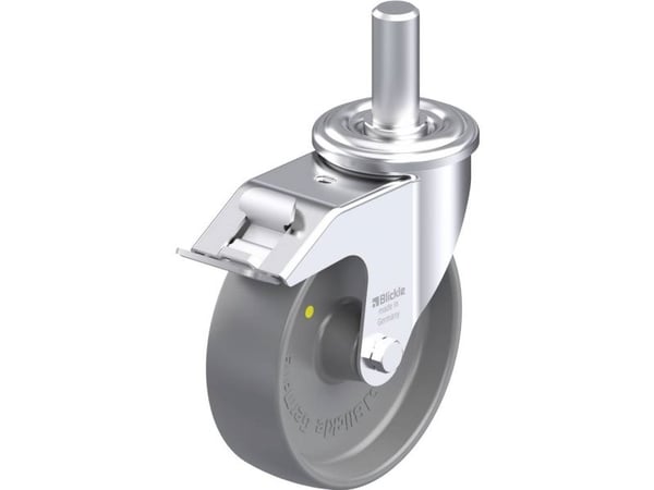 Blickle 752561 LEZ-PO 125G-FI-ELS styrehjul i stål, hjuldiameter 125 mm, bæreevne (maks.) 150 kg, 1 stk