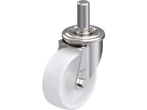 Blickle 584334 LEXZ-PO 100G styrhjul i rostfritt stål, hjuldiameter 100 mm, bärförmåga (max) 150 kg, 1 st